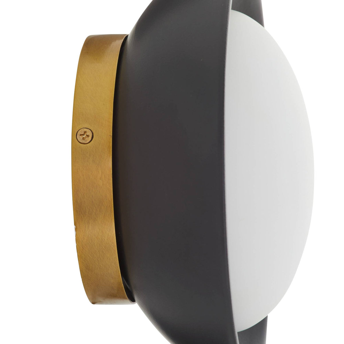 Signature Glaze Small Wall Sconce – Black