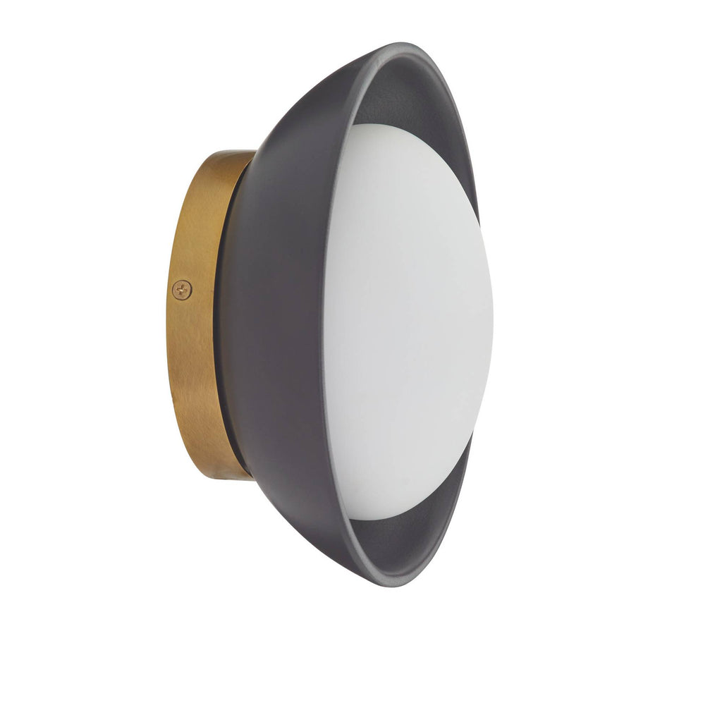 Signature Glaze Small Wall Sconce – Black