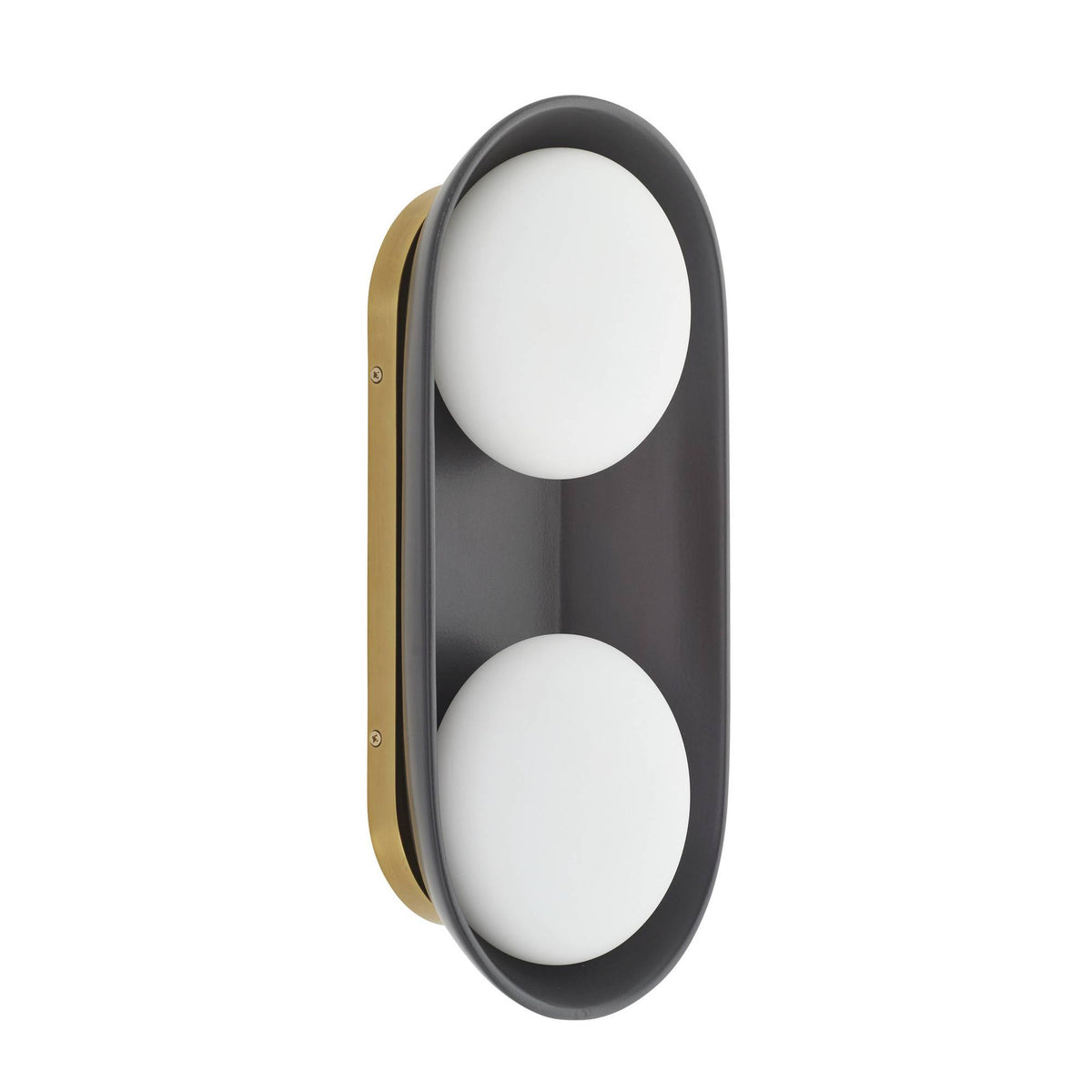 Signature Glaze Large Wall Sconce – Black