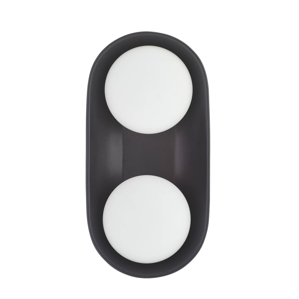 Signature Glaze Large Wall Sconce – Black