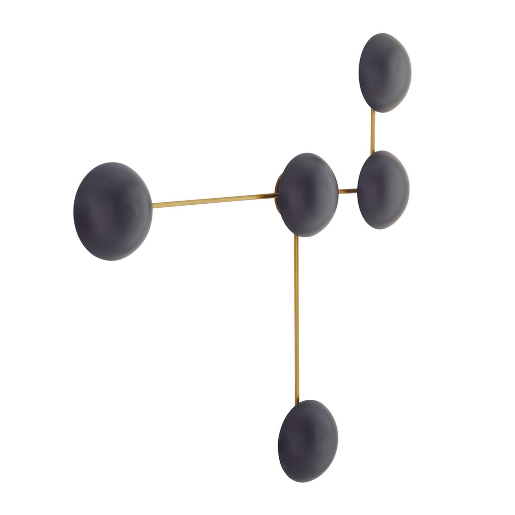 Signature Glaze Sculptural Wall Sconce – Black