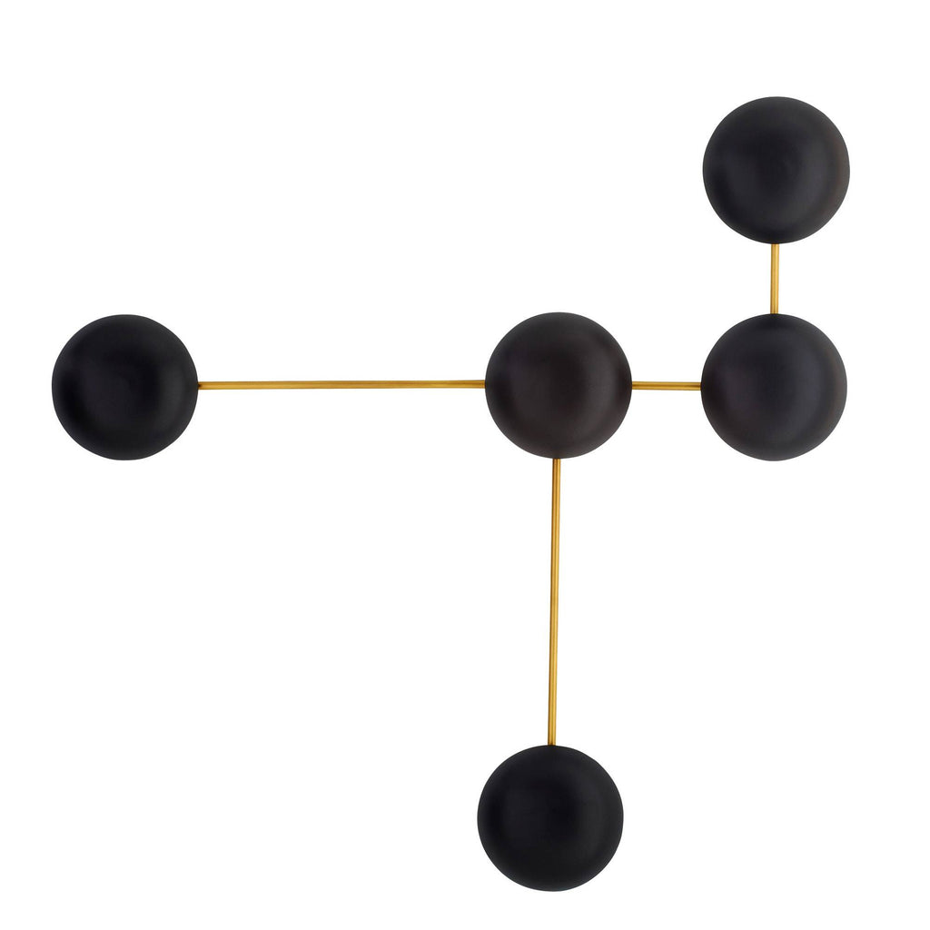 Signature Glaze Sculptural Wall Sconce – Black
