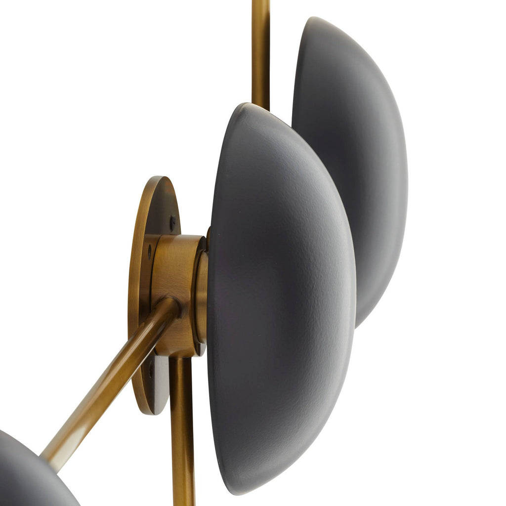 Signature Glaze Sculptural Wall Sconce – Black