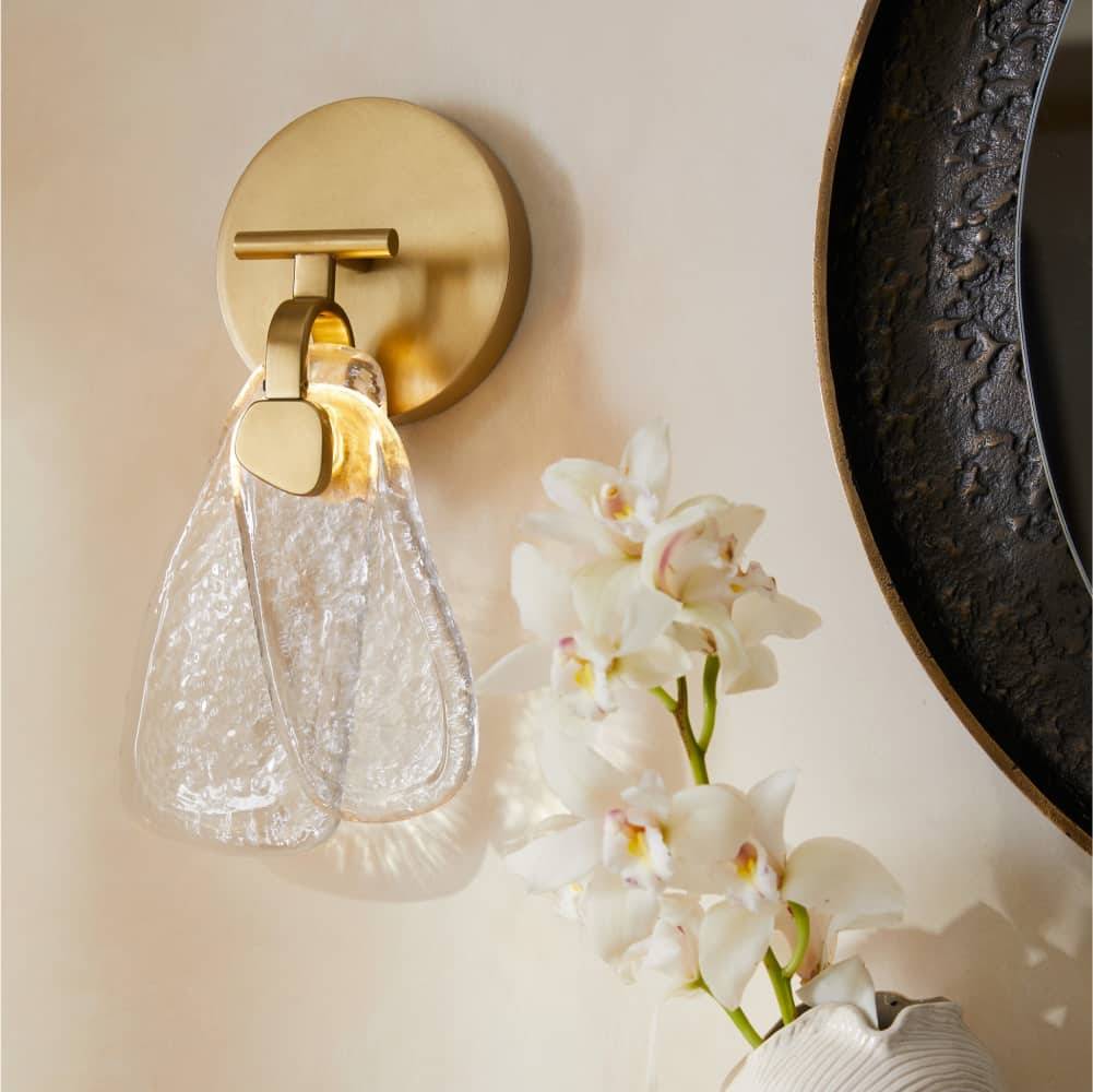 Sculptural Melt Wall Sconce, alternate view