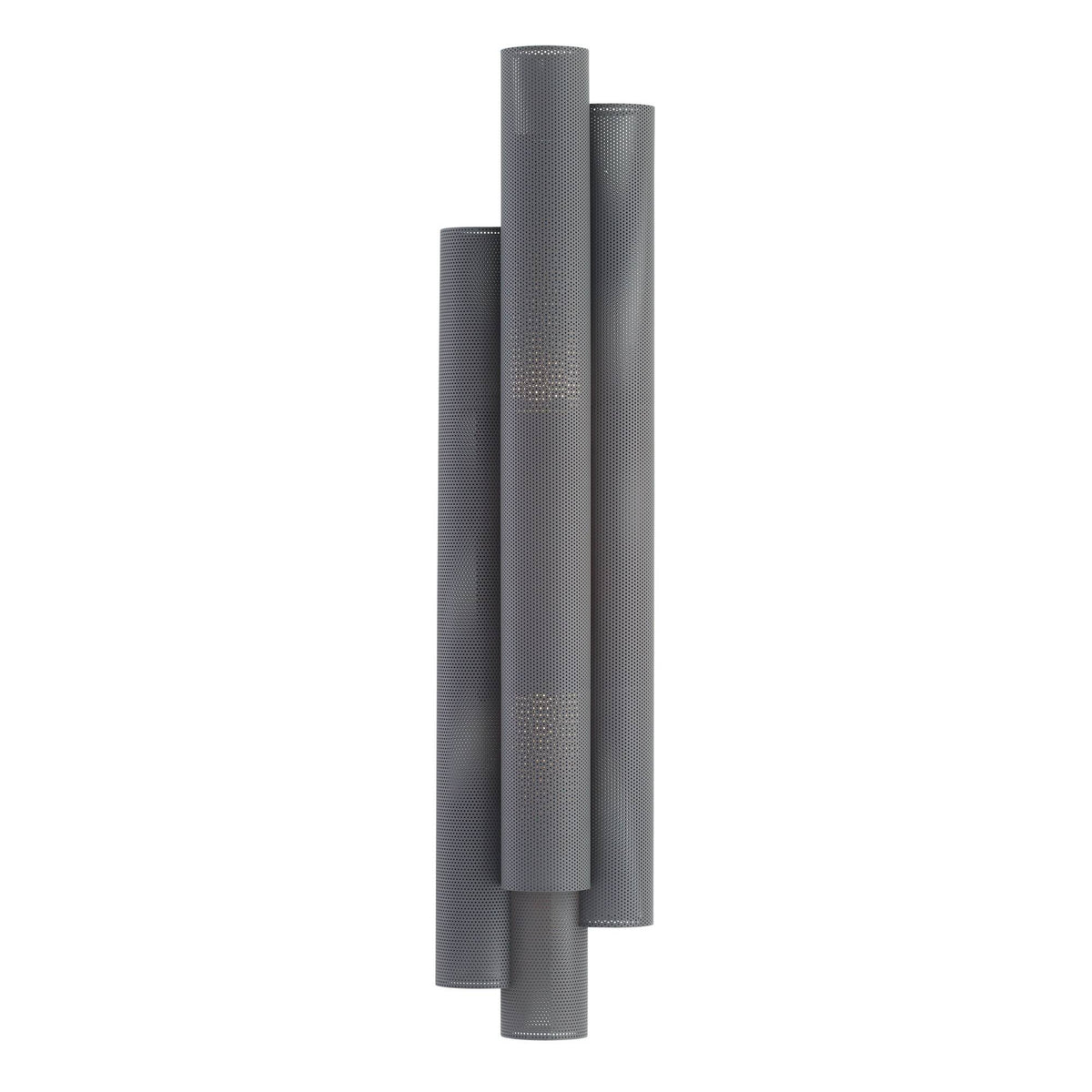 Heritage Punch Oversized Outdoor Wall Sconce – Gray