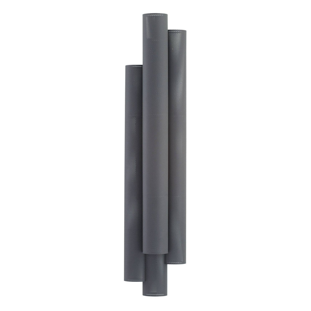 Heritage Punch Oversized Outdoor Wall Sconce – Gray