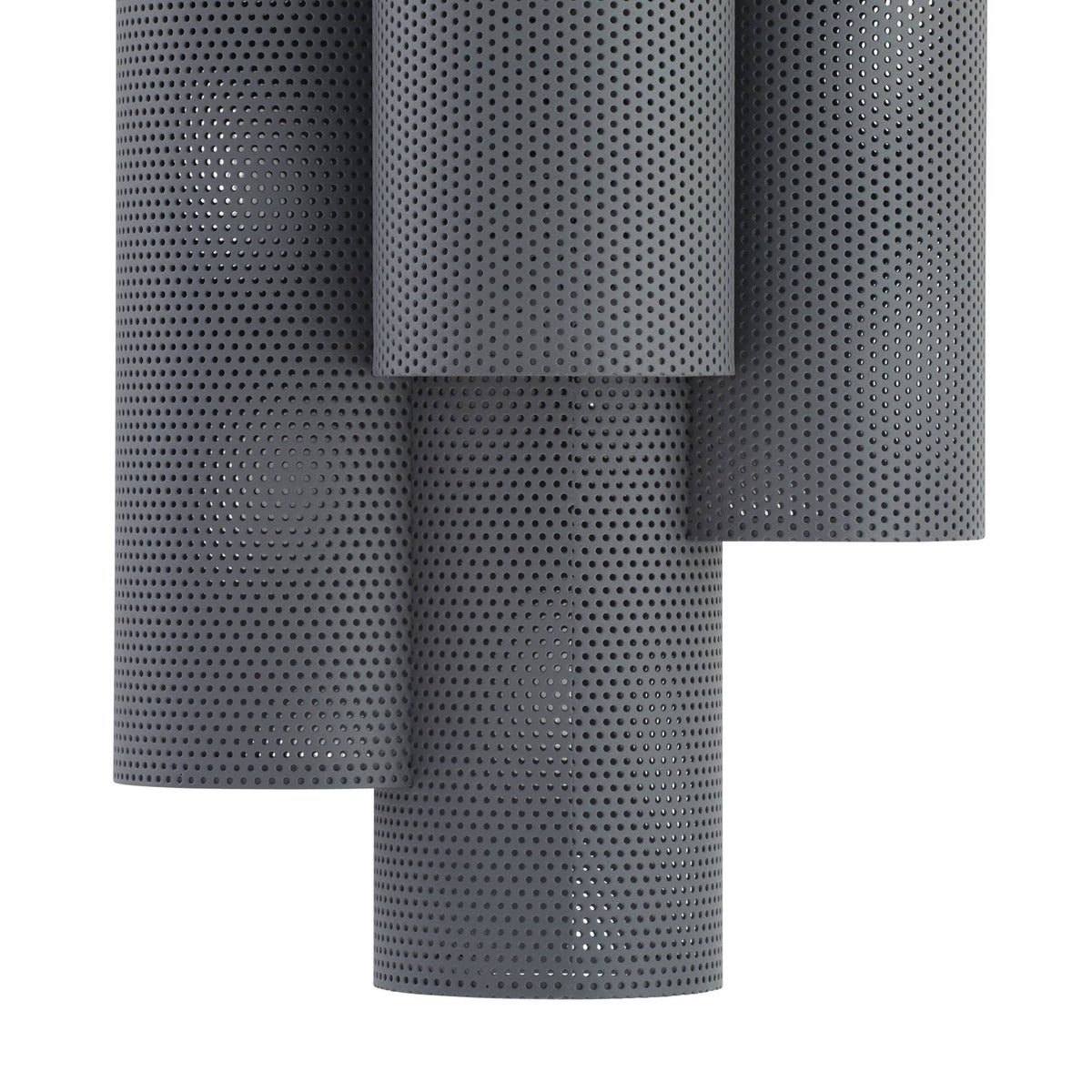 Heritage Punch Oversized Outdoor Wall Sconce – Gray