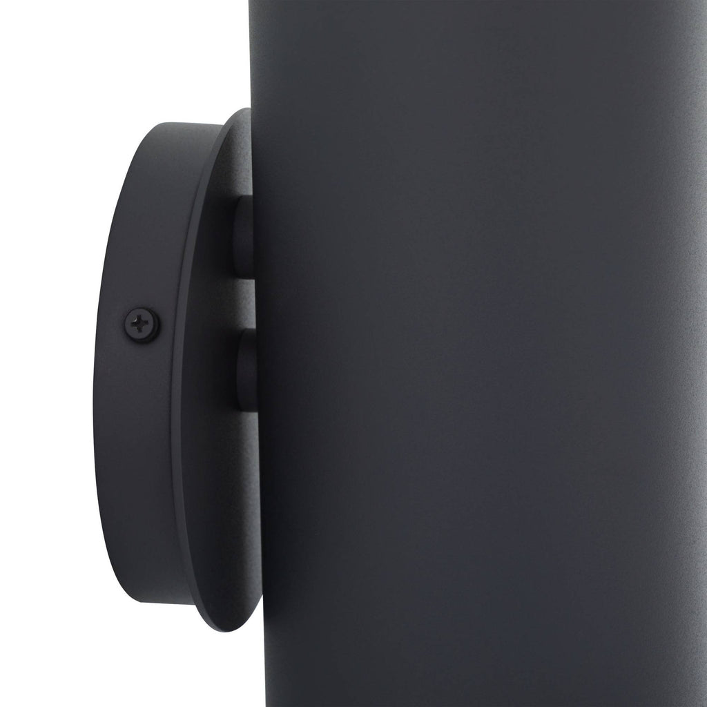 Heritage Punch Small Outdoor Wall Sconce – Gray