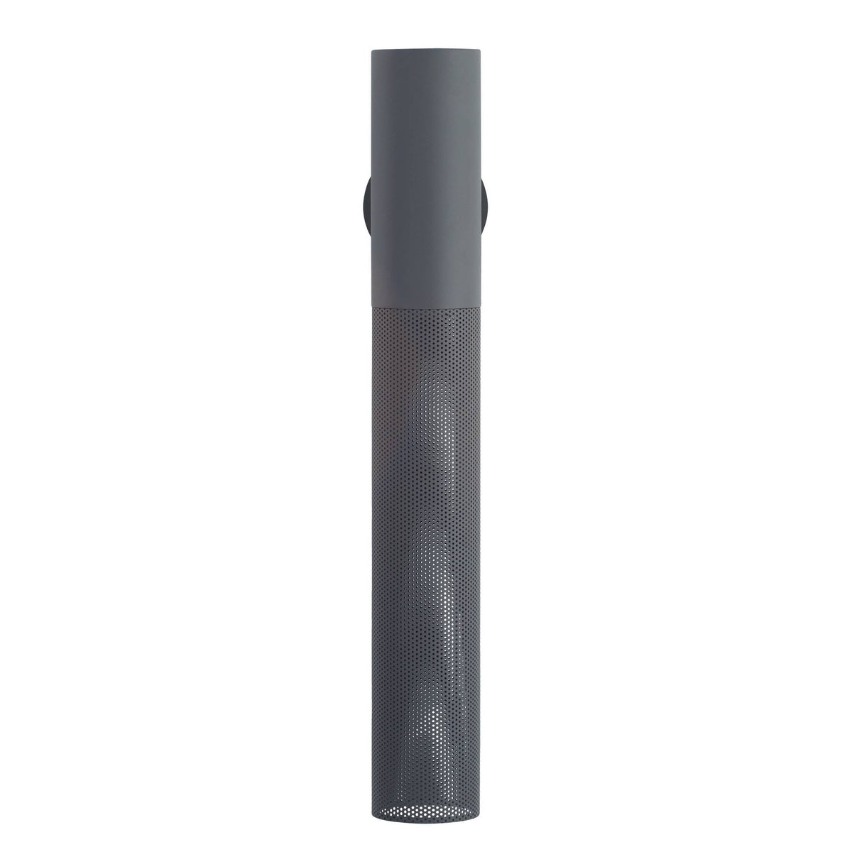 Heritage Punch Large Outdoor Wall Sconce – Gray
