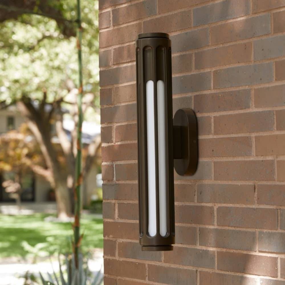 Sculptural Inset Outdoor Wall Sconce, alternate view