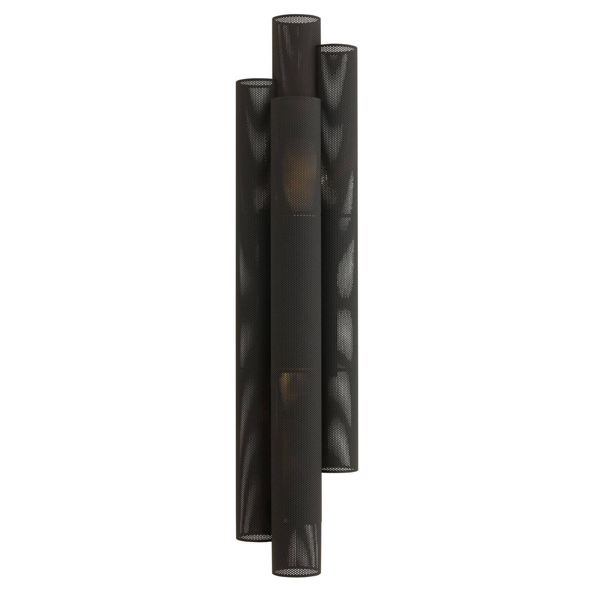Heritage Punch Oversized Outdoor Wall Sconce – Black