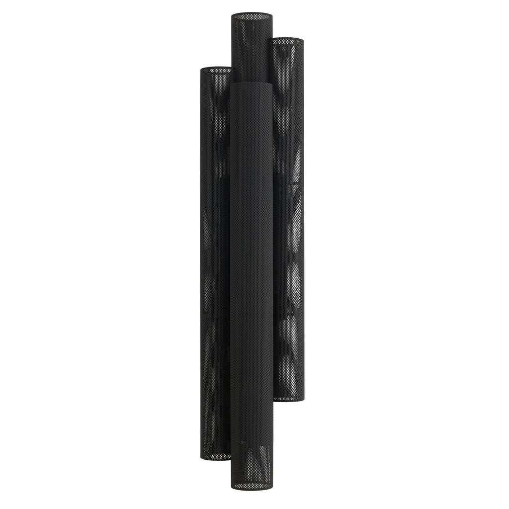 Heritage Punch Oversized Outdoor Wall Sconce – Black
