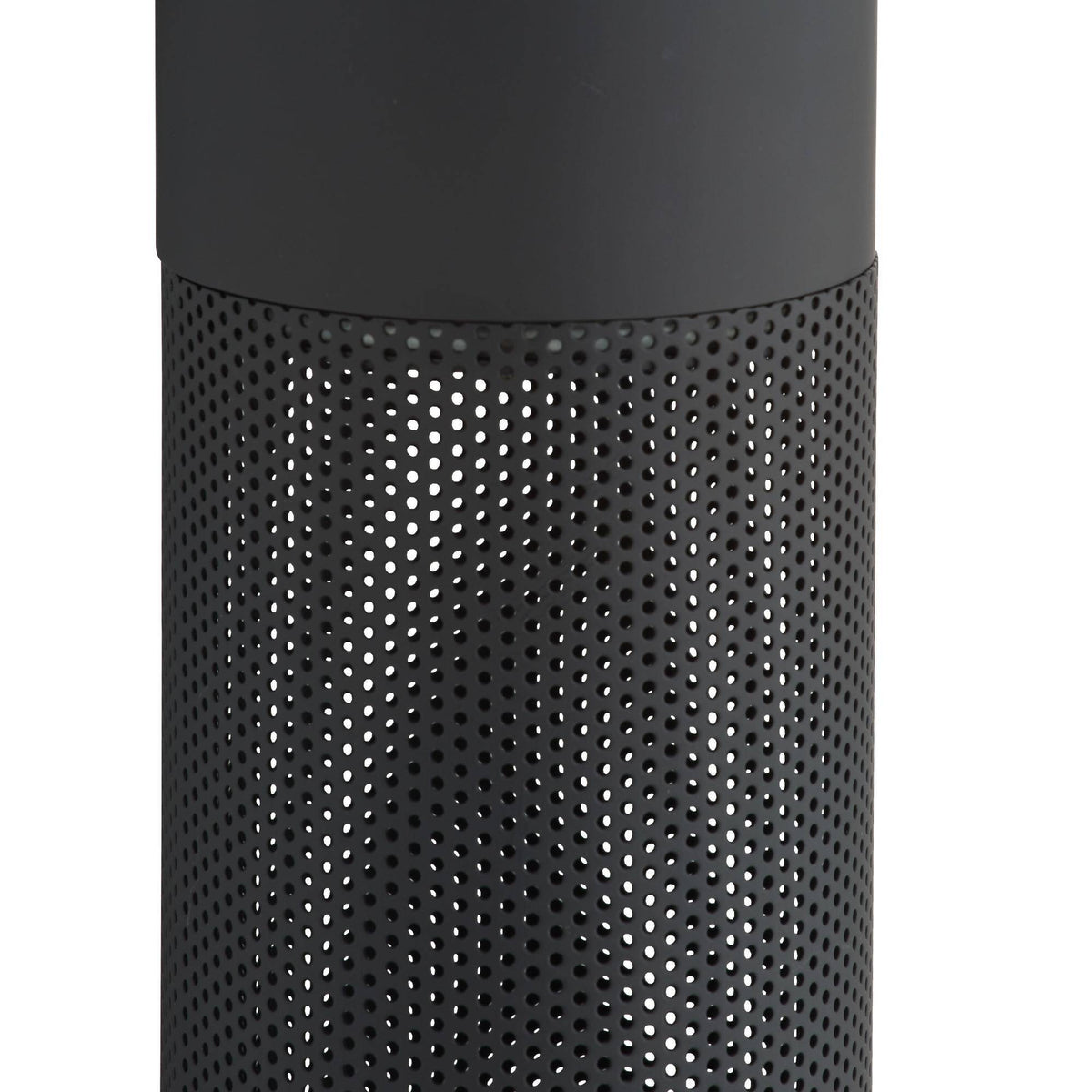 Heritage Punch Large Outdoor Wall Sconce – Black