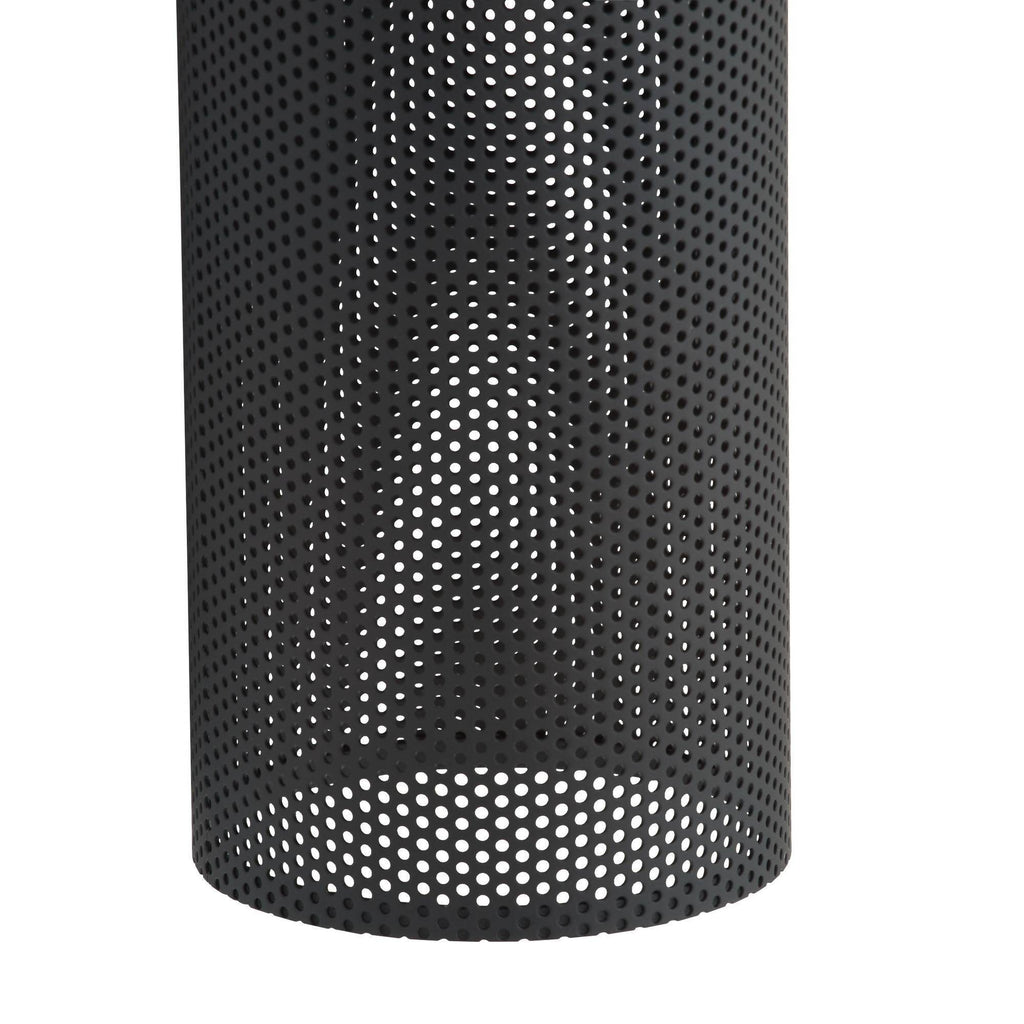 Heritage Punch Large Outdoor Wall Sconce – Black