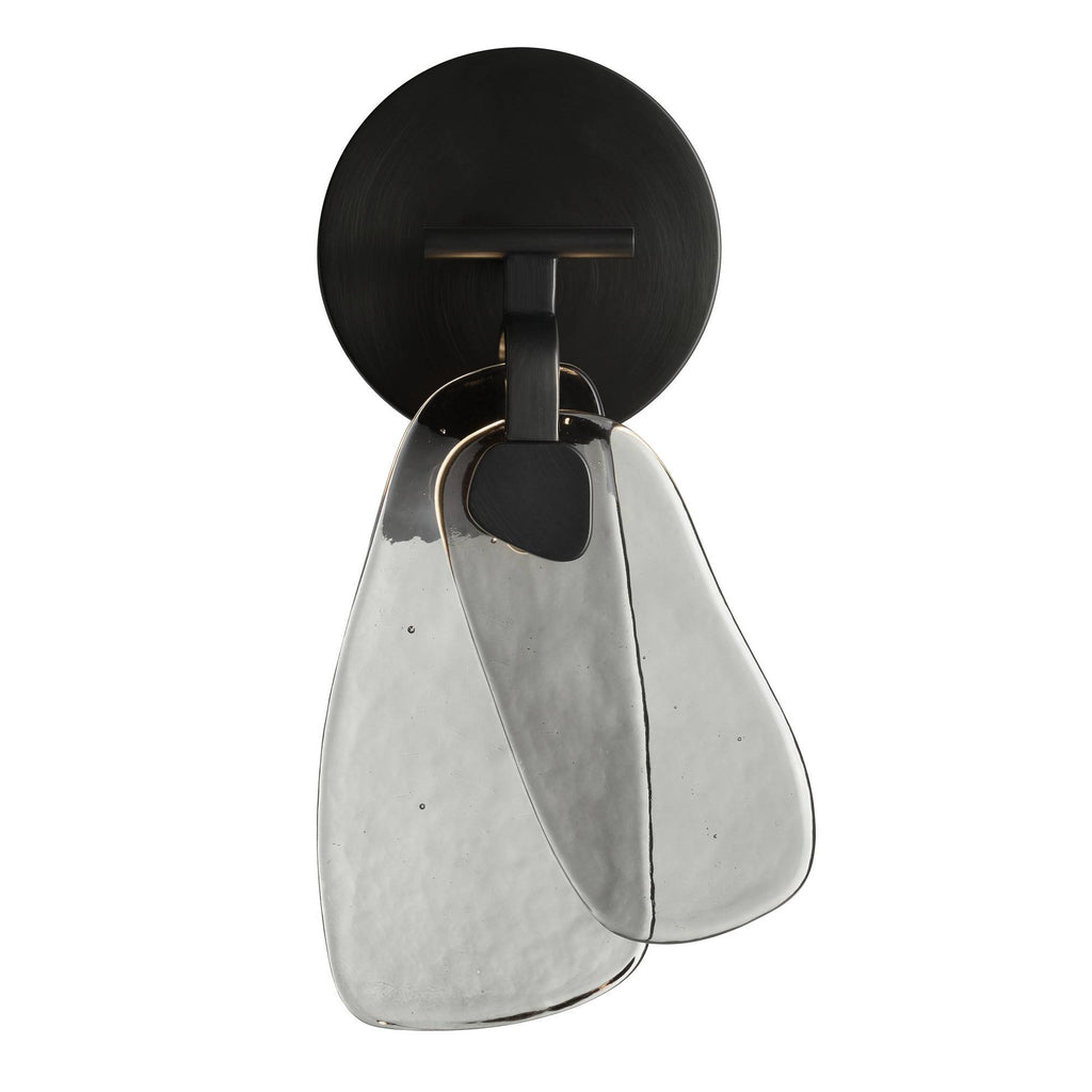 Sculptural Melt Wall Sconce – Black