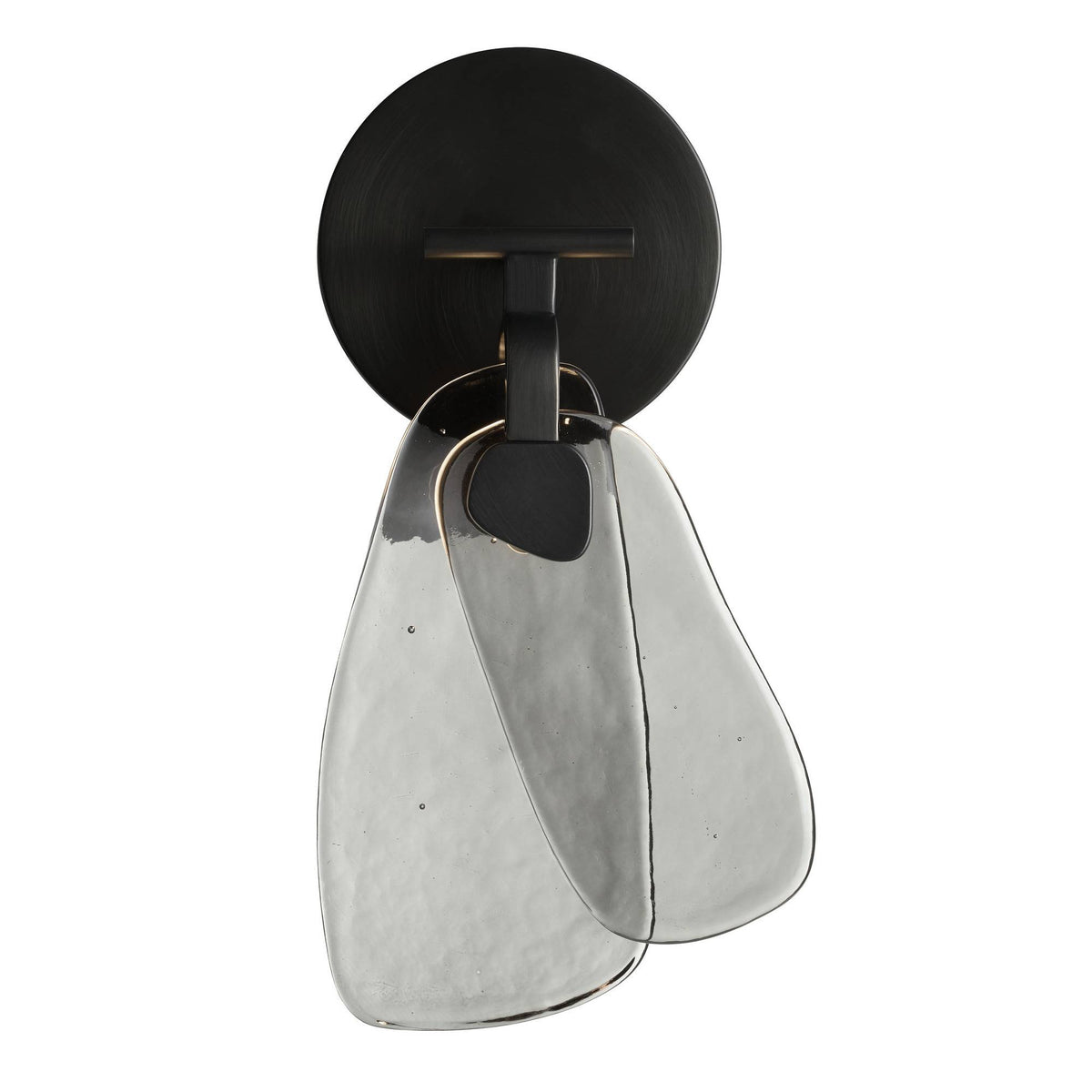 Sculptural Melt Wall Sconce – Black