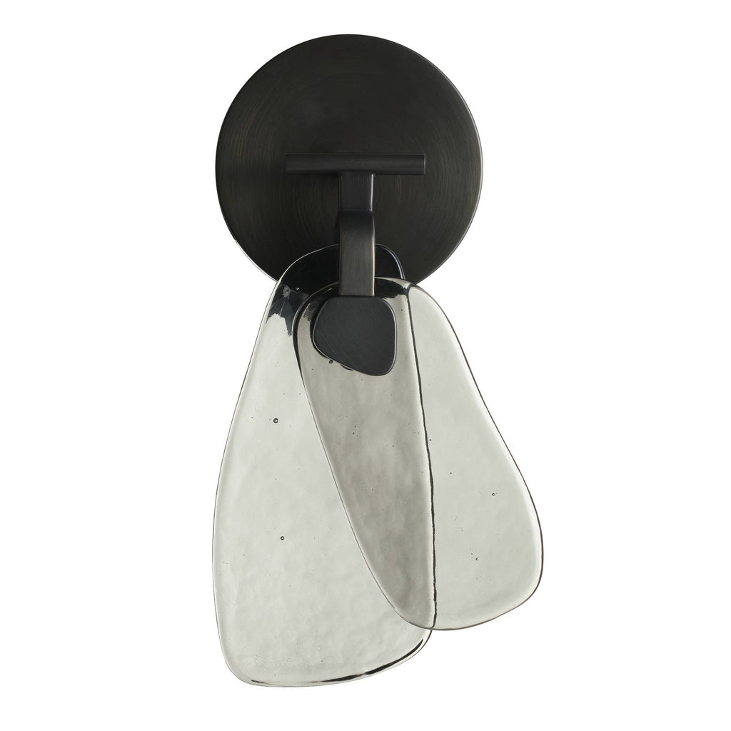 Sculptural Melt Wall Sconce – Black
