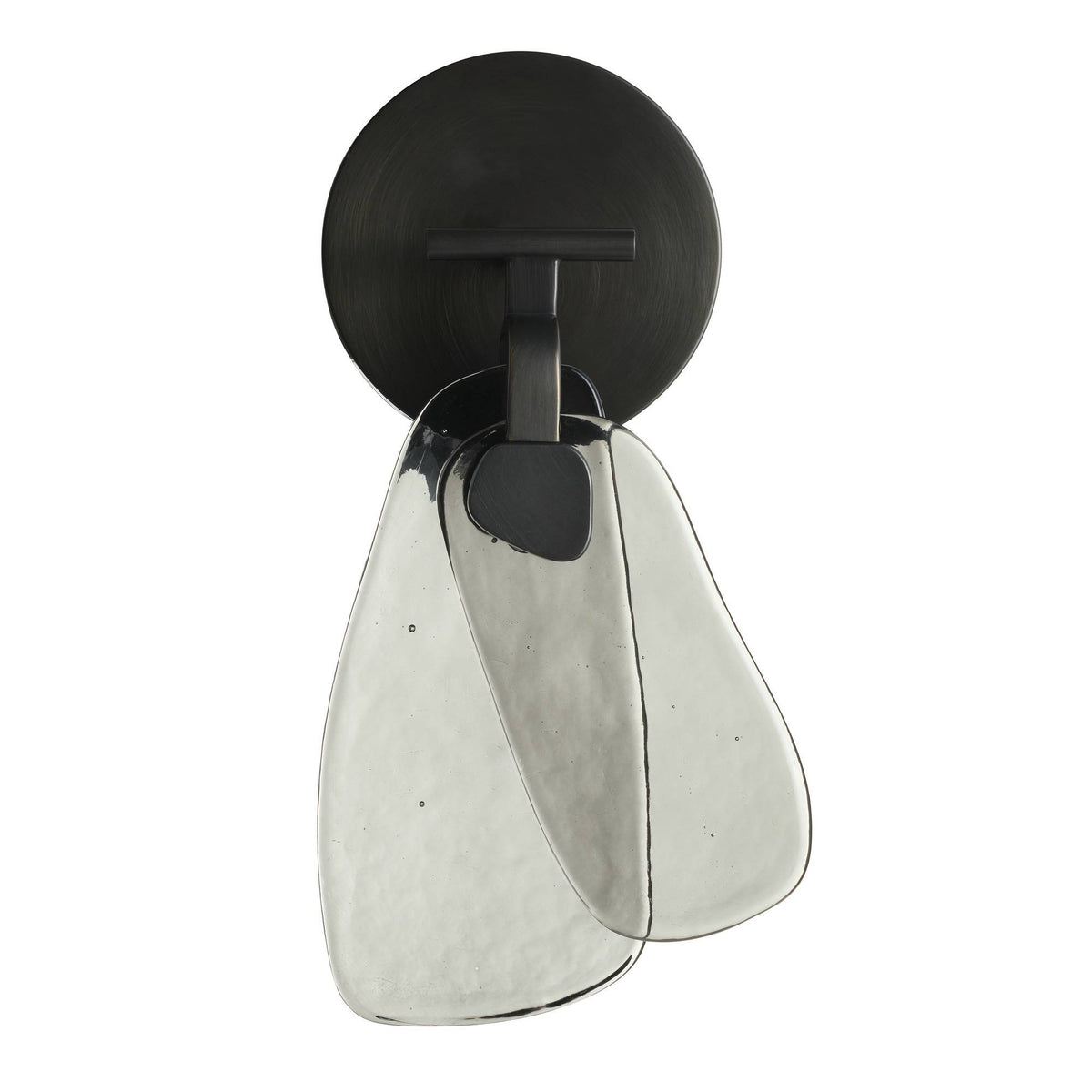 Sculptural Melt Wall Sconce – Black