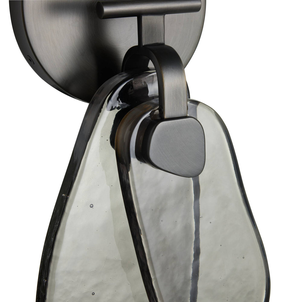 Sculptural Melt Wall Sconce – Black