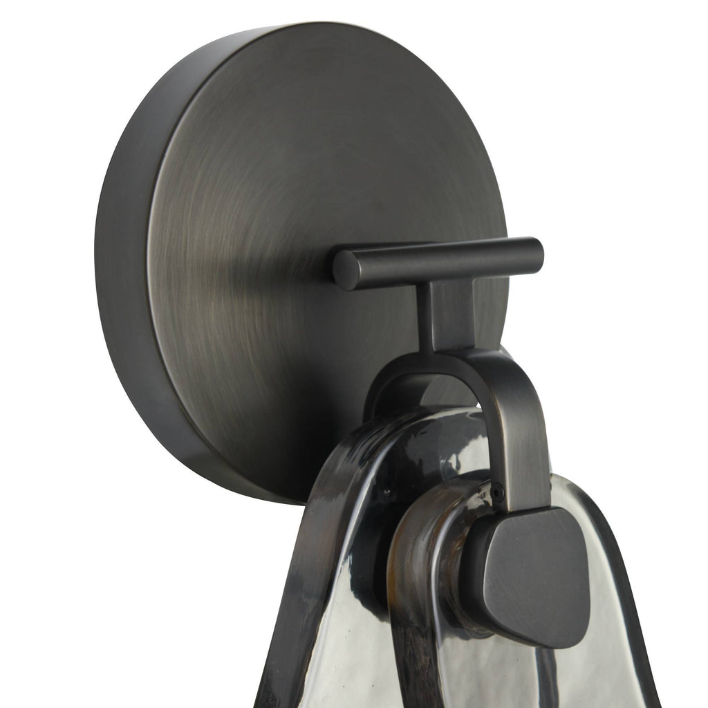 Sculptural Melt Wall Sconce – Black