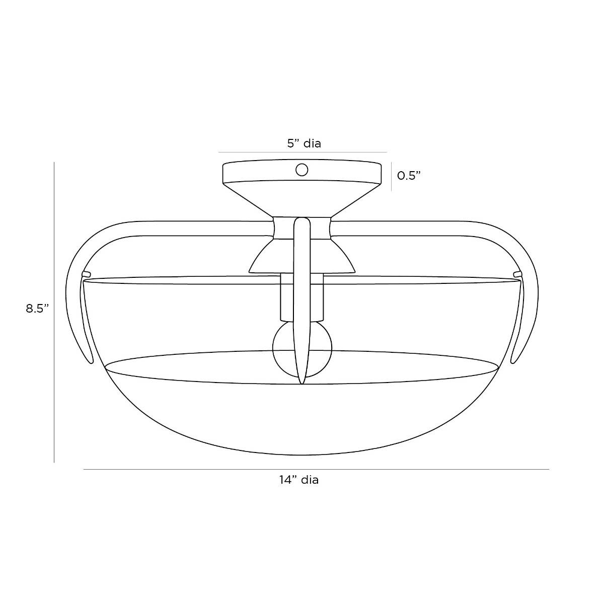 Signature Corona Flush Mount