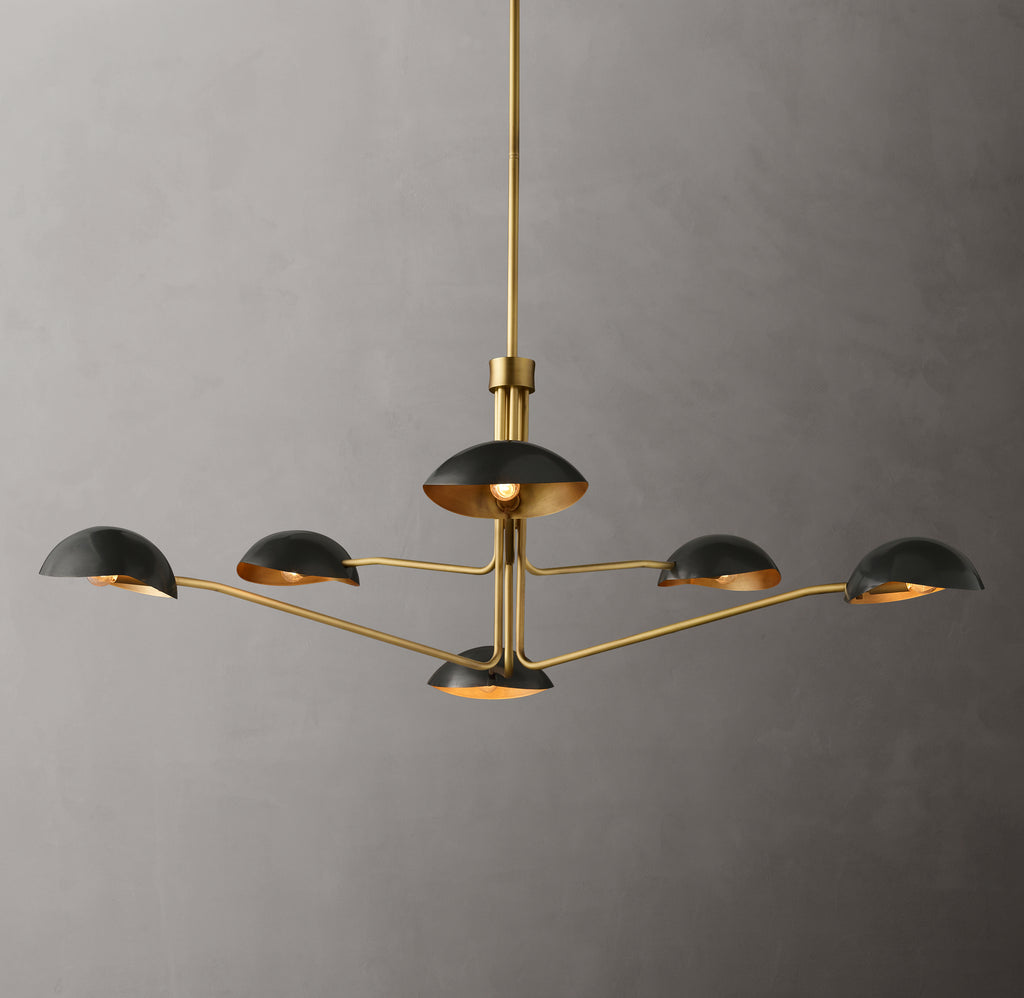 Sculptural Convessi Round Chandelier