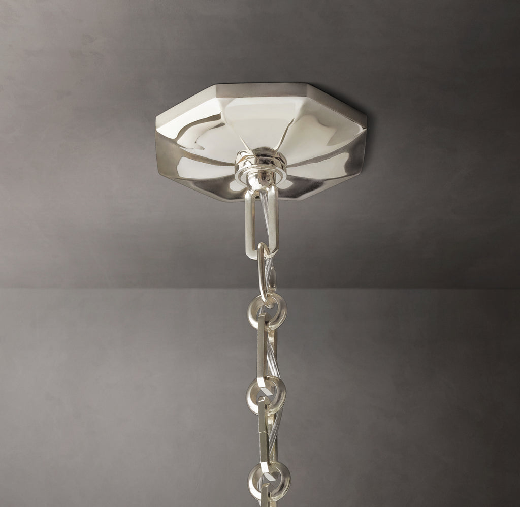 Signature Bonnington Round Chandelier – 24" Polished Nickel
