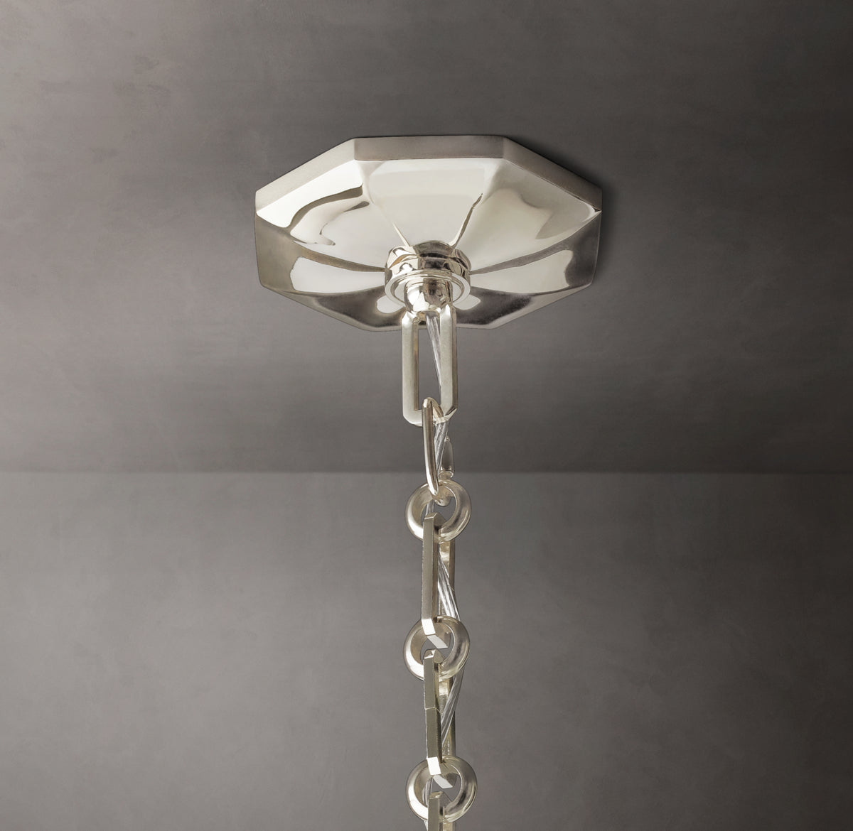 Signature Bonnington Round Chandelier – 24" Polished Nickel