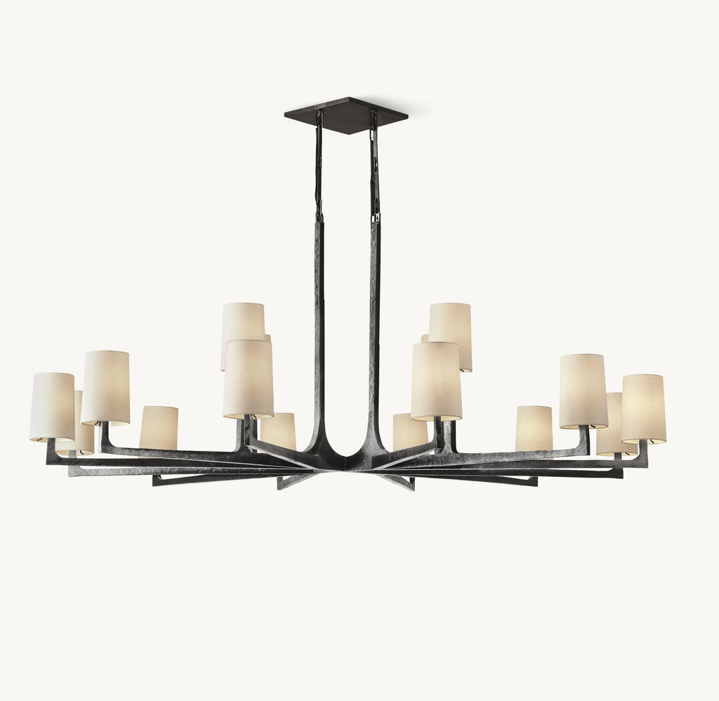 Artisan Wright Round Chandelier, alternate view