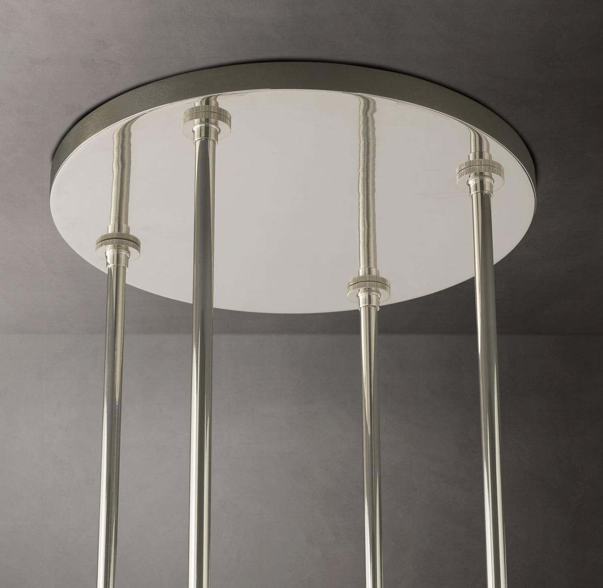 Artisan Ravelle Round Chandelier – 48" Polished Nickel