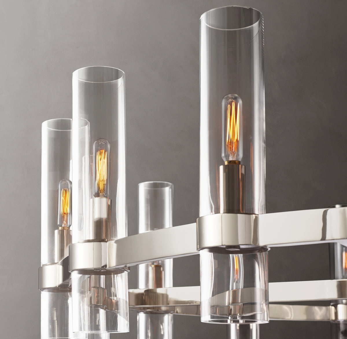 Artisan Ravelle Round Chandelier – 48" Polished Nickel