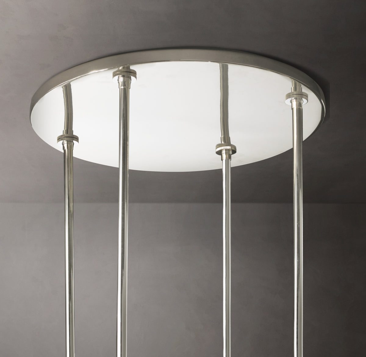 Artisan Ravelle Round Chandelier – 60" Polished Nickel