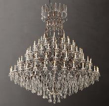 Sculptural 19th C. Rococo Iron & Crystal Round Chandelier – 101" Rustic Iron/Clear Crystal