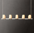 Artisan Pauillac Fabric Shade Linear Chandelier