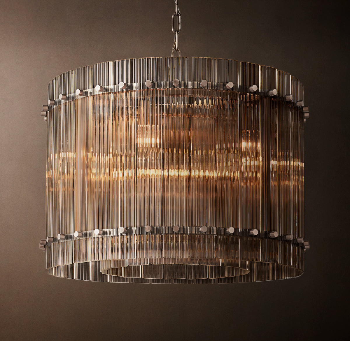 Sculptural San Marco Glass Round Chandelier, alternate view