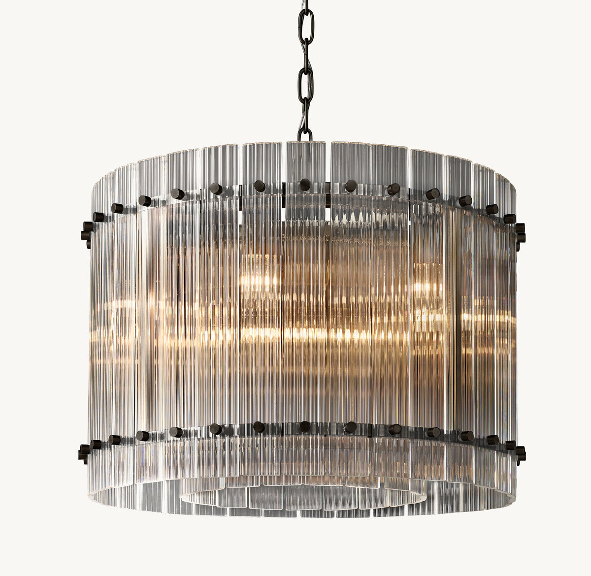 Sculptural San Marco Glass Round Chandelier