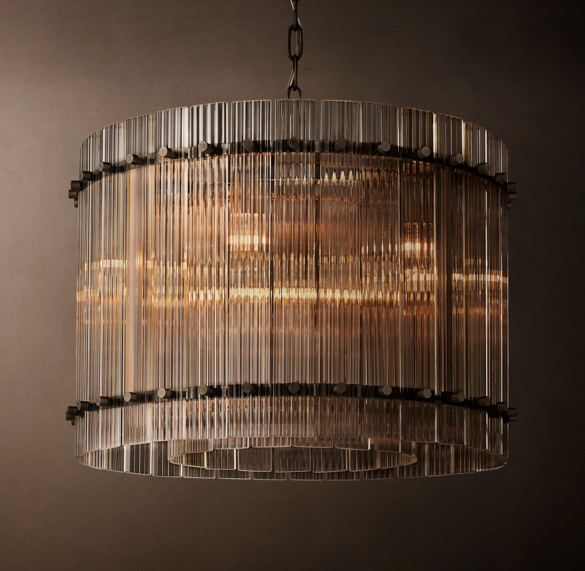 Sculptural San Marco Glass Round Chandelier, alternate view