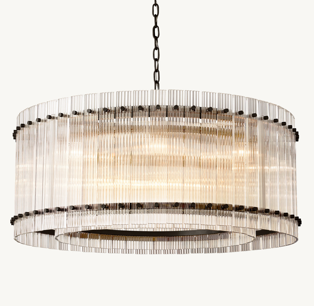 Sculptural San Marco Glass Round Chandelier