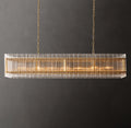 Sculptural San Marco Glass Linear Chandelier