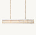 Sculptural San Marco Glass Linear Chandelier