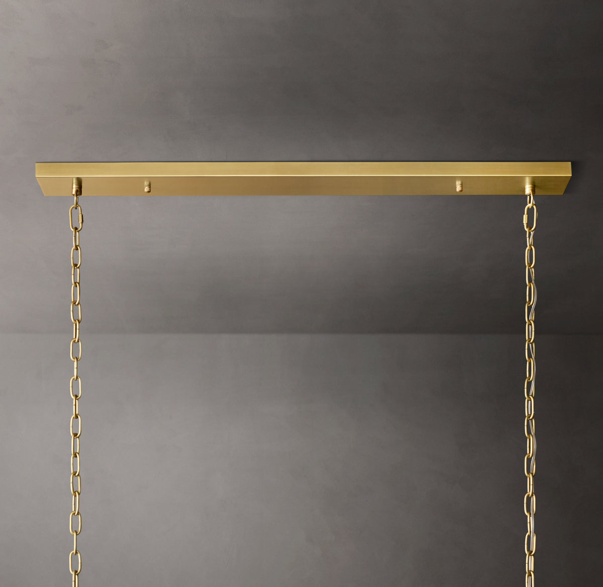 Sculptural San Marco Glass Linear Chandelier