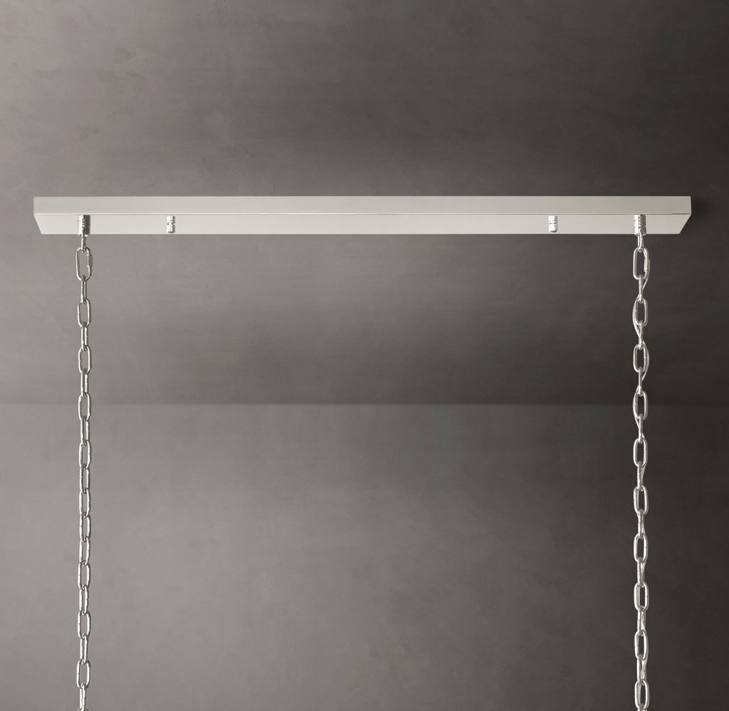 Sculptural San Marco Glass Linear Chandelier