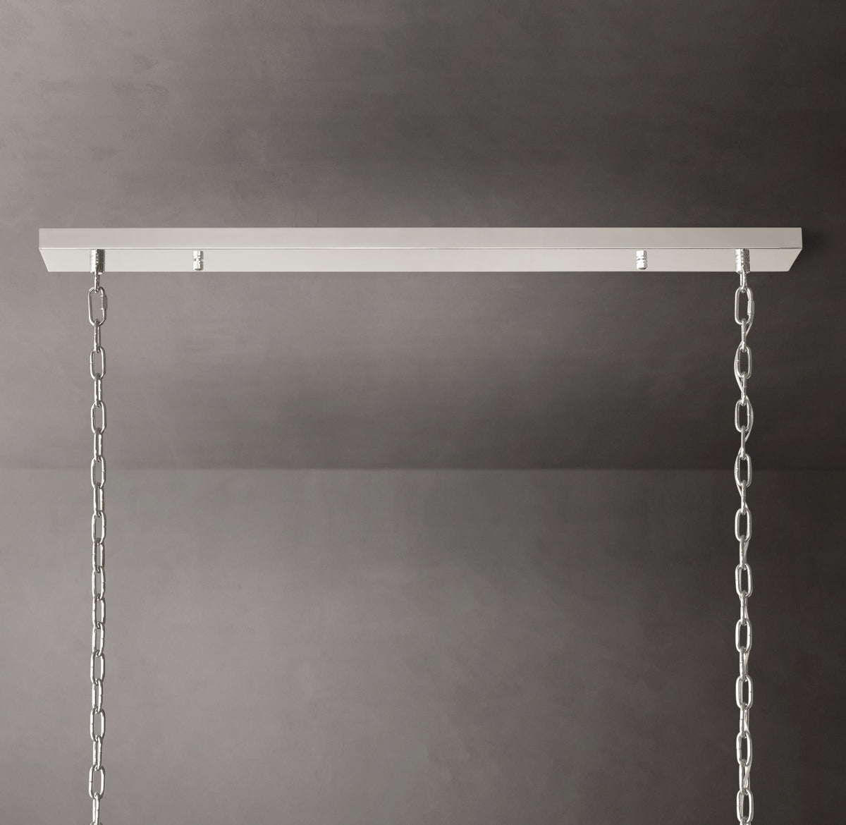 Sculptural San Marco Glass Linear Chandelier