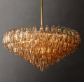 Artisan Chiara Smoke Glass Tiered Round Chandelier