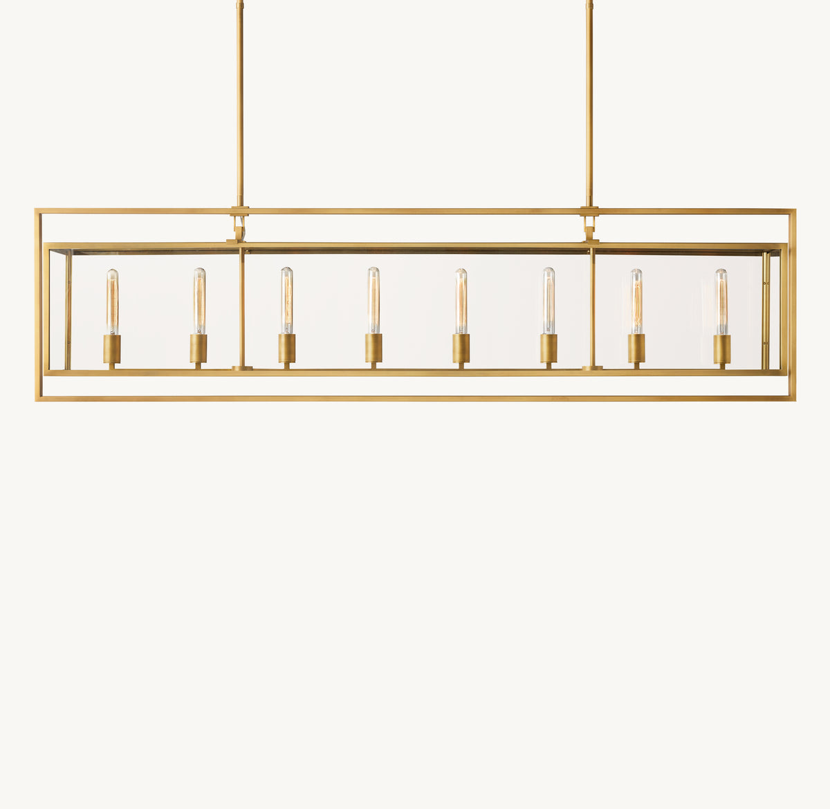 Signature Beckman Rectangular Chandelier, alternate view