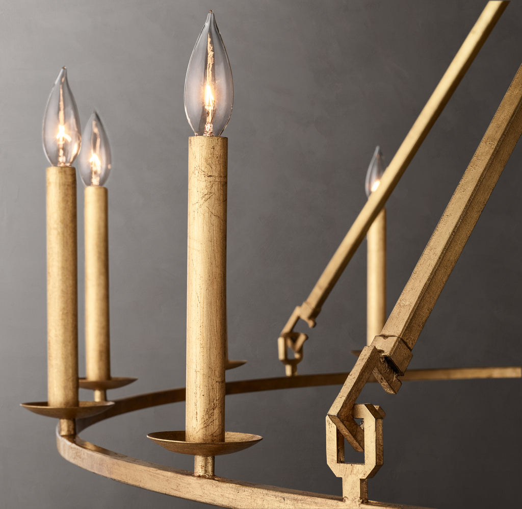 Heritage 19th C. English Openwork Round Chandelier – 60"