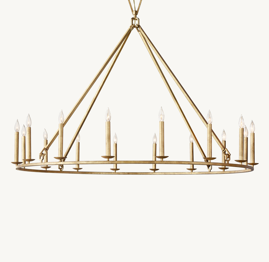 Heritage 19th C. English Openwork Round Chandelier
