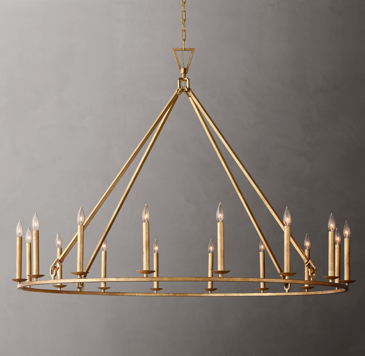Heritage 19th C. English Openwork Round Chandelier, alternate view