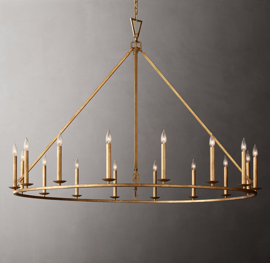 Heritage 19th C. English Openwork Round Chandelier – 60"