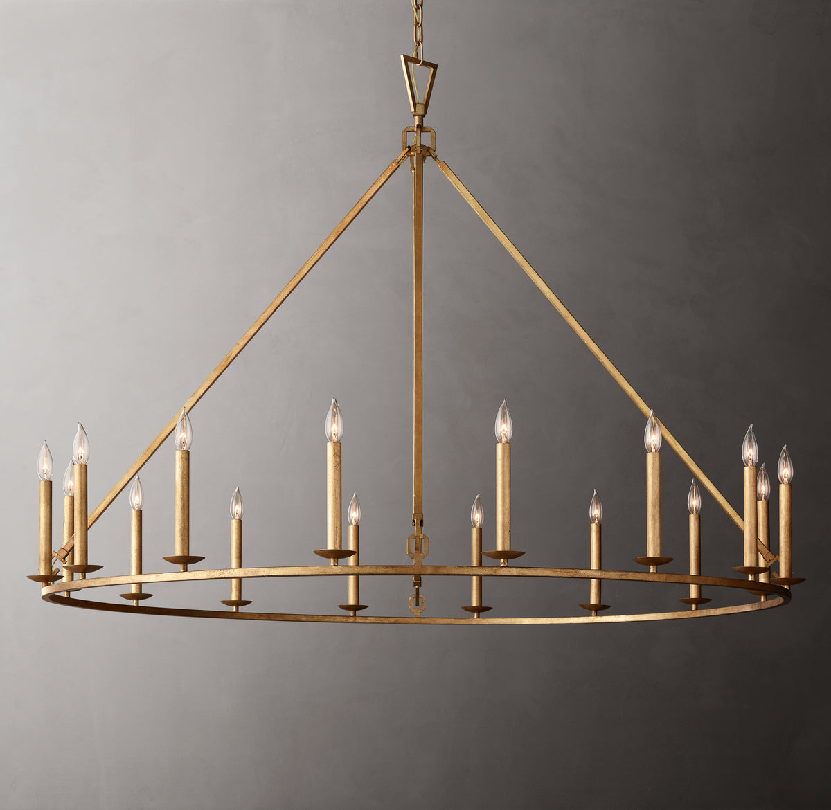 Heritage 19th C. English Openwork Round Chandelier – 60"